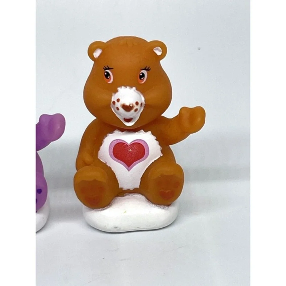 Care Bears Sitting on‎ White Clouds Figures PVC Cake Toppers LOT of 6 TCFC